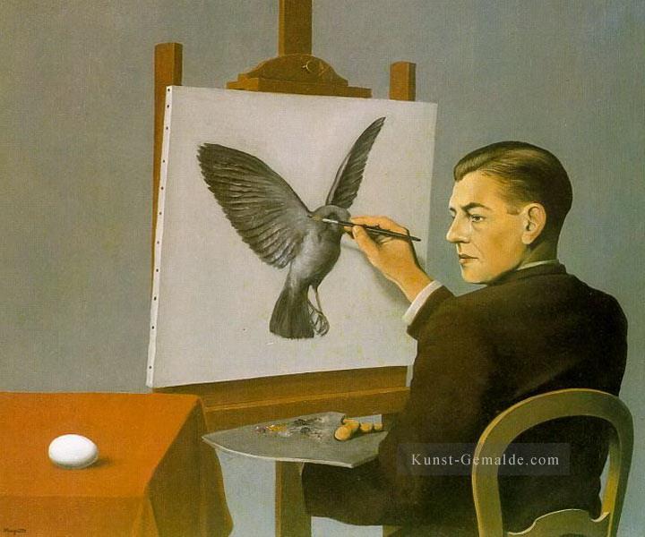 Hellsehen Selbstporträt 1936 René Magritte Ölgemälde
